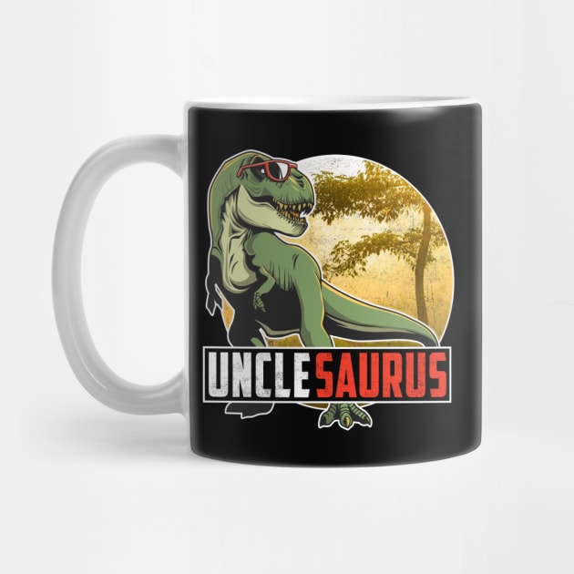Unclesaurus T Rex Dinosaur Uncle Saurus Family Matching Men by MichelAdam